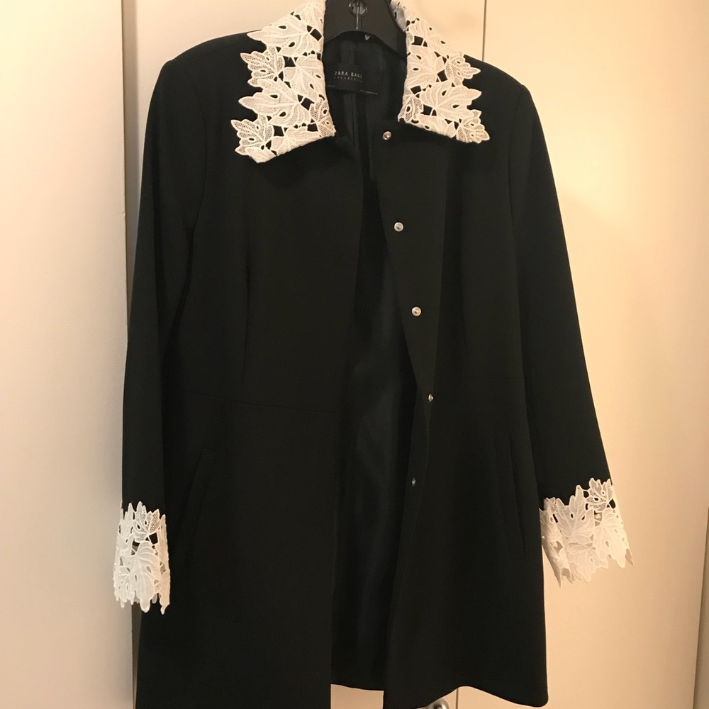 Zara lace collar and cuff jacket